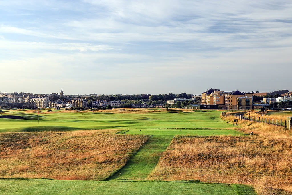 The 16th hole of the Old Course at St Andrews